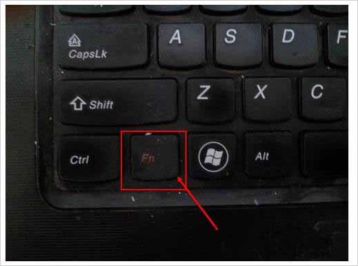1-按住“Fn”鍵不放 1-按住“Fn”鍵不放